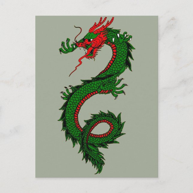 Chinese dragon postcard (Front)