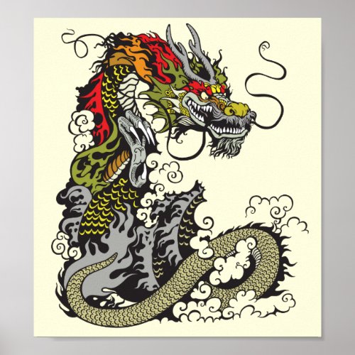 chinese dragon poster