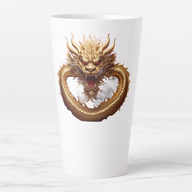Chinese Dragon Power Latte Mug (Front)