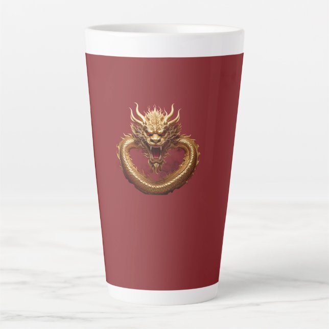 Chinese Dragon Power Latte Mug (Front)