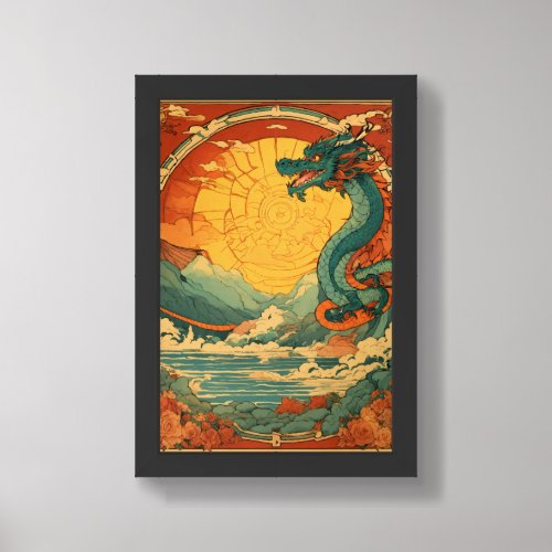 Chinese dragon Print Value Poster Paper matte