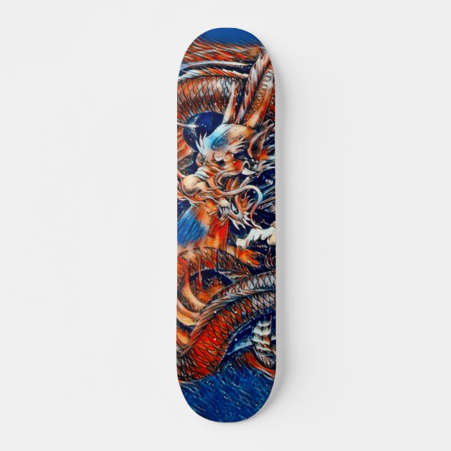 Chinese Dragon Rain Element Custom Pro Park Deck (Front)