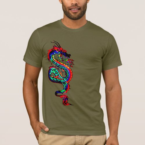 chinese Dragon red fire Design gift idea dragon T_Shirt