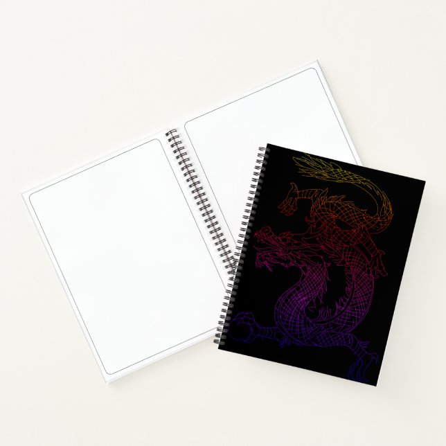 Chinese Dragon Sketchbook Notebook (Inside)