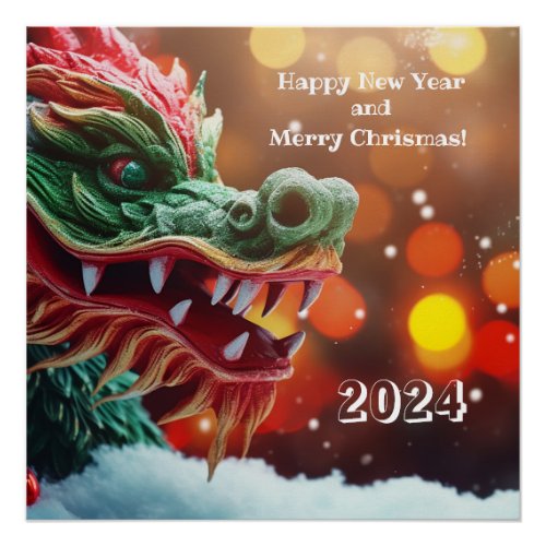 chinese dragon symbol 2024 poster