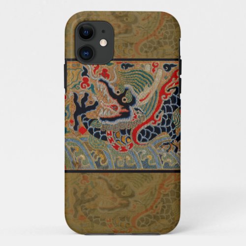 Chinese Dragon Symbol Antique Asian iPhone 11 Case