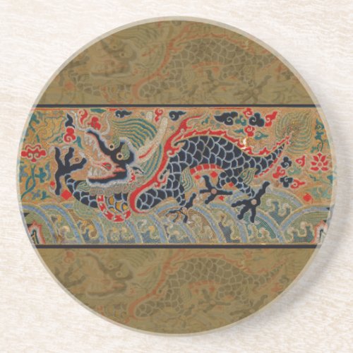 Chinese Dragon Symbol Antique Asian Coaster