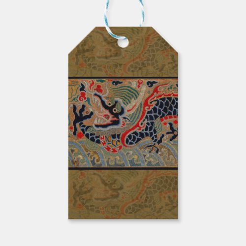 Chinese Dragon Symbol Antique Asian Gift Tags