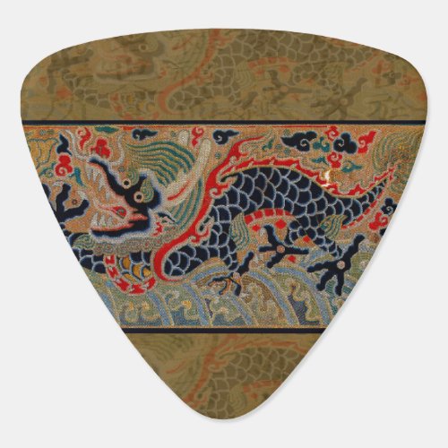 Chinese Dragon Symbol Antique Asian Guitar Pick