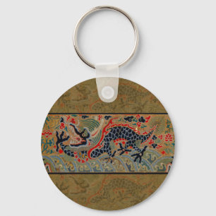 Chinese Dragon Symbol Antique Asian Keychain