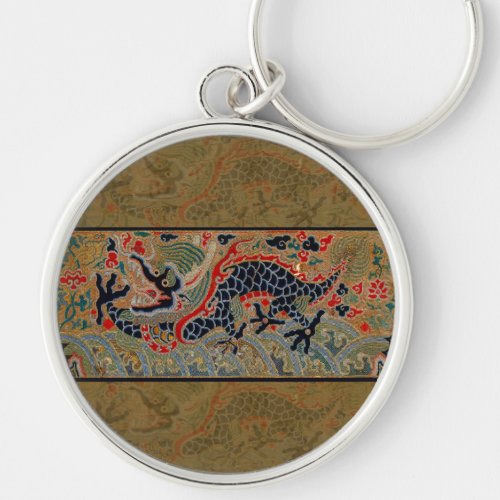 Chinese Dragon Symbol Antique Asian Keychain