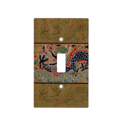 Chinese Dragon Symbol Antique Asian Light Switch Cover
