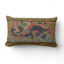 Chinese Dragon Symbol Antique Asian Lumbar Pillow