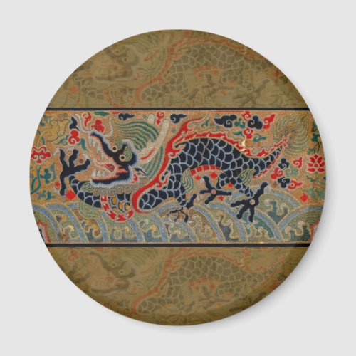 Chinese Dragon Symbol Antique Asian Magnet