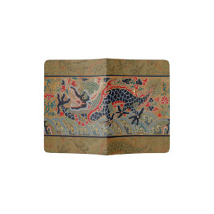 Chinese Dragon Symbol Antique Asian Passport Holder