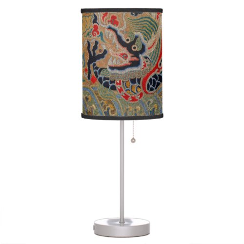 Chinese Dragon Symbol Antique Asian Table Lamp
