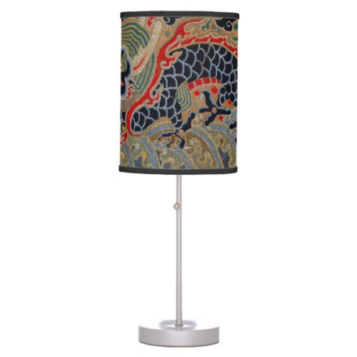 Chinese Dragon Symbol Antique Asian Table Lamp