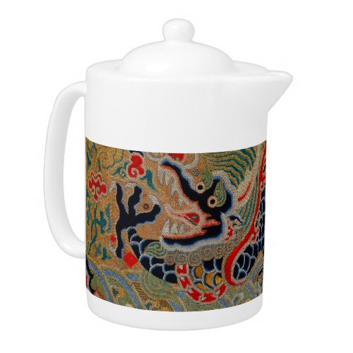 Chinese Dragon Symbol Antique Asian Teapot