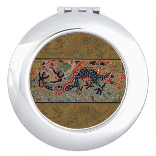 Chinese Dragon Symbol Antique Asian Vanity Mirror