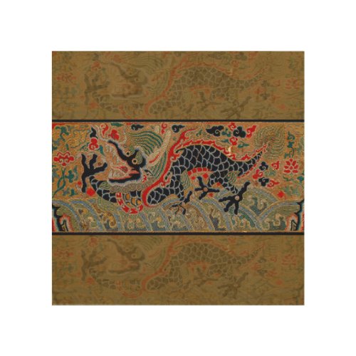 Chinese Dragon Symbol Antique Asian Wood Wall Decor