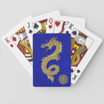 Chinese Dragon Symbol Playing Cards by WRAPPED_TOO_TIGHT at Zazzle