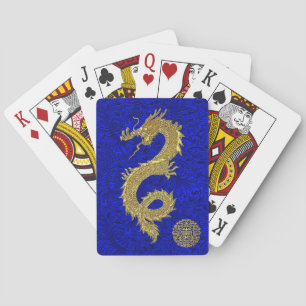 Chinese Dragon Symbol Poker Cards
