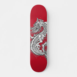 Chinese Dragon Tattoo Design Skateboard