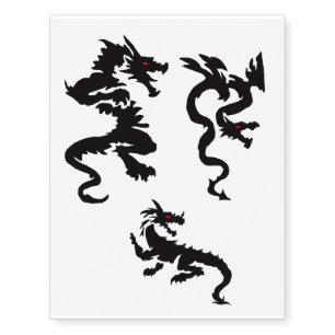 Chinese dragon temporary tattoos