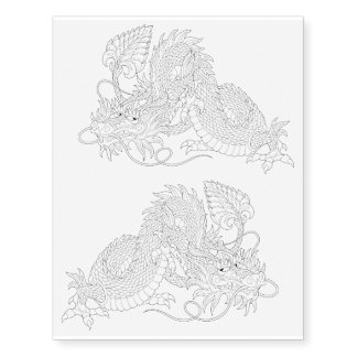 Chinese Dragon Temporary Tattoos