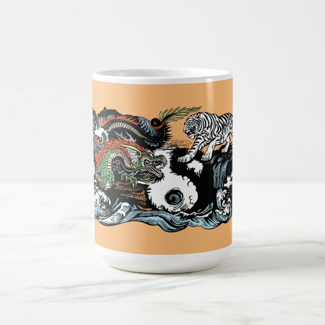 Chinese Dragon versus Tiger Color Morph Mug (Center)
