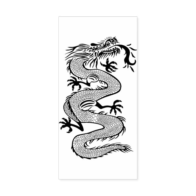 Chinese Dragon  Wood Art Stamp (Imprint)