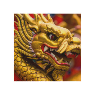 Chinese Dragon Wood Wall Art