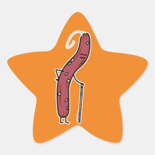 Chinese dry sausage aged fat Cantonese Lap Cheong Star Sticker