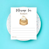 Chinese dumpling birthday time capsule message