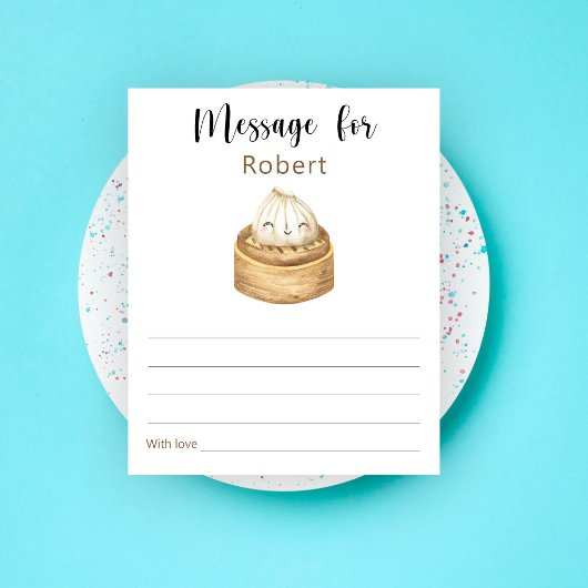 Chinese dumpling birthday time capsule message
