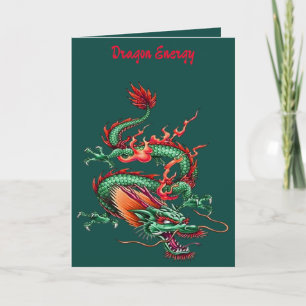 Chinese Eastern Green Dragon Mythical Creature Card
