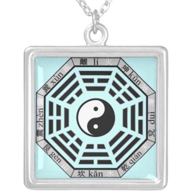 Chinese Eight Trigrams Yin-Yang Symbol Pendant (Front)