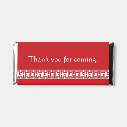 Chinese Elegance in Cherry  Hershey Bar Favors