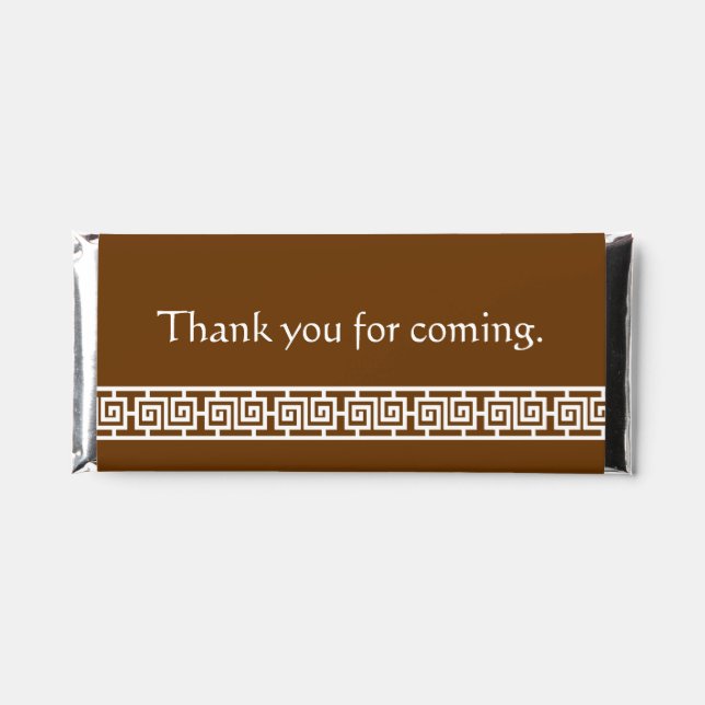 Chinese Elegance in Chocolate Hershey Bar Favors (Front)