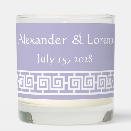 Chinese Elegance in Lavender Scented Candle