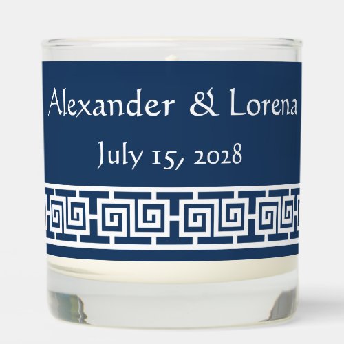 Chinese Elegance in Navy Scented Candle