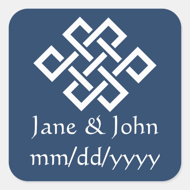 Chinese Elegance in Navy Sticker (Front)
