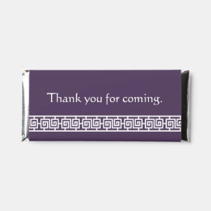 Chinese Elegance in Purple Hershey Bar Favors
