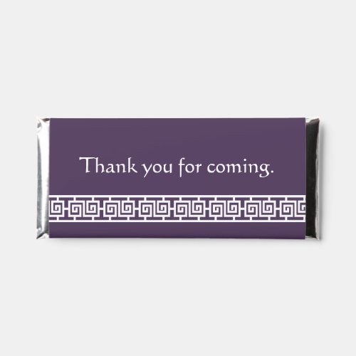 Chinese Elegance in Purple Hershey Bar Favors