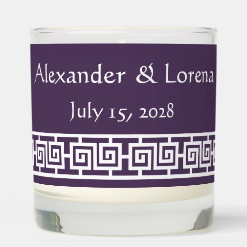 Chinese Elegance in Purple Scented Candle