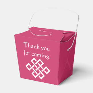 Chinese Elegance in Raspberry Favor Box