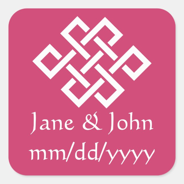 Chinese Elegance in Raspberry Sticker (Front)