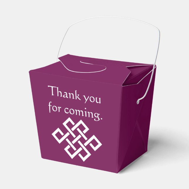 Chinese Elegance in Wine Favor Box (Front Side)
