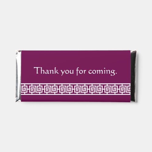 Chinese Elegance in Wine Hershey Bar Favors