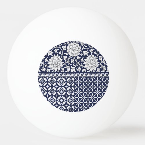 Chinese Elegance Seamless Ornament Ping Pong Ball